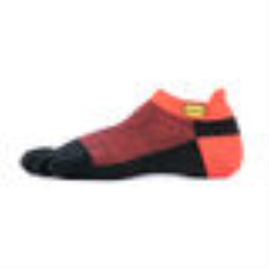 Kırmızı-siyah Vibram 5 Ayak çorap No Show
