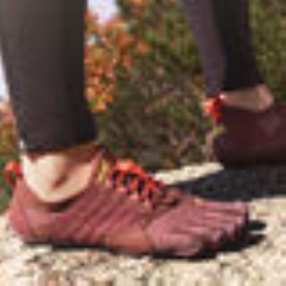 Vibram üzüm Kırmızısı Trek Tırmanış Kadınları