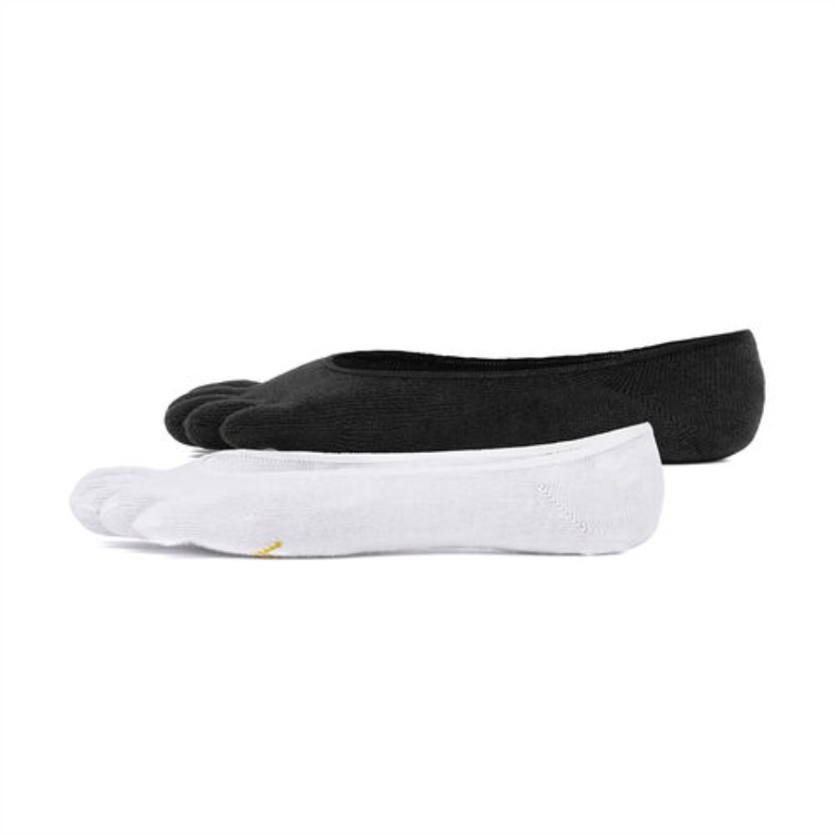 Vibram Beyaz-siyah 5 Parmaklı Hayalet çorap 2'li Paket